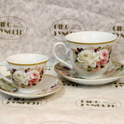 SET OF CUPS  CLASSIC FLOWER