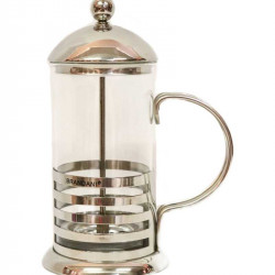 SET FOR FILTER COFFEE JUG AND 2 GLASSES INOX
